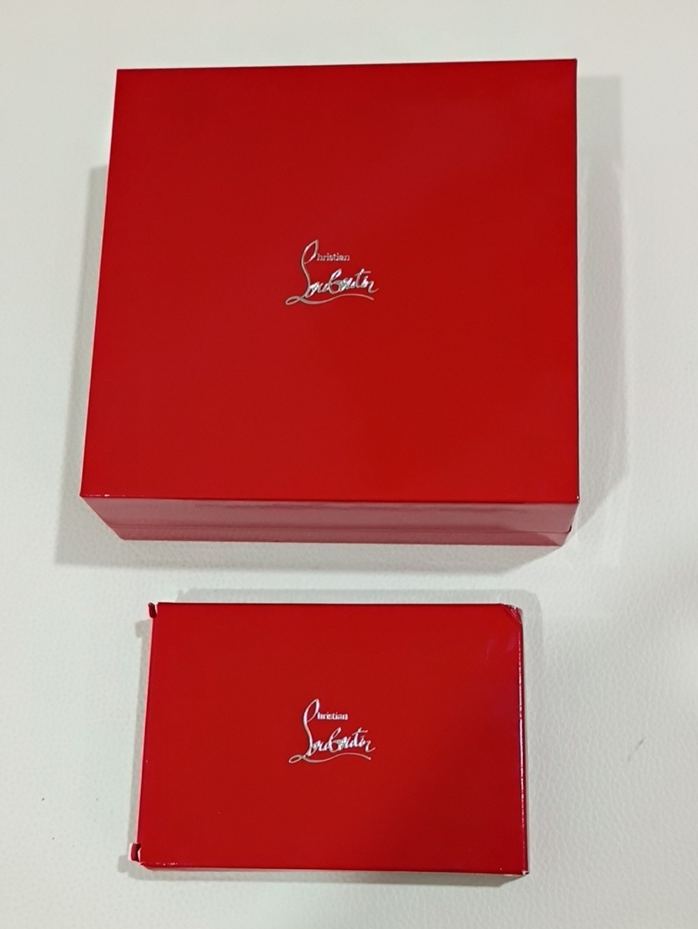 Christian Louboutin Red Branded Box Set With Eyeshadow Pallet